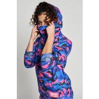 Beat Girlz Club Girl's 'Springboard' Camo Print Snoody in Bright Pink | Size: 11-12 Years