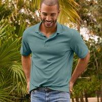 Lands' End Men's Tall Supima Polo Shirt, Traditional Fit in Teal | Size: XL
