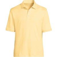 Lands' End Men's Supima Polo Shirt, Traditional Fit in Yellow | Size: Large
