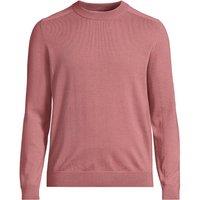 Lands' End Men's Pure Merino Wool Crew Neck Jumper in Rose | Size: Large