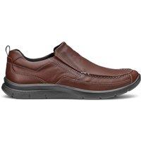 Hotter Men's 'Boost' Dual Fit Slip-On Shoes in Walnut | Size: 10