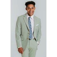 Dobell Men's Pale Green Suit Jacket in Light Green | Size: 44R