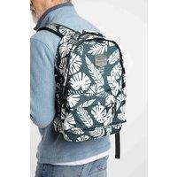 Weird Fish Men's Benne 25 Litre Printed Backpack in Dark Green