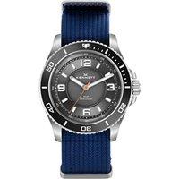 Kennett Men's Solaxplorer Solar-Powered Adventure Watch with Fabric Straps in Navy
