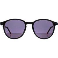 HUGO Men's Round Black Red Mirror HG 1169/S