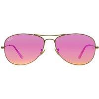 Ray-Ban Men's Aviator Gold Cyclamen Flash Sunglasses