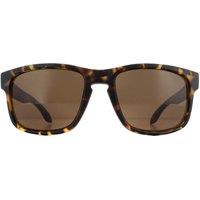 CALVIN KLEIN Men's Rectangle Matte Dark Tortoise Brown Sunglasses