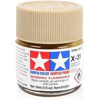 Tamiya X 31 Titanium Gold Acrylic Paint 10ml