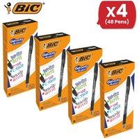 Bic Gel-ocity Illusion Medium Erasable Ink Rollerball Pen 0.7mm Tip Width 0.3mm Line Width Black 4 Packs