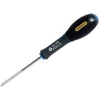 Stanley Fatmax Screwdriver Pozidriv Tip Pz0 X 75M in Black