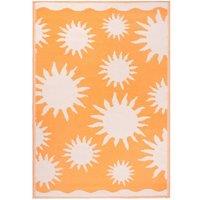Furn Summer Solstice Indoor/Outdoor Rug in Orange | Size: 120 cm x 180 cm