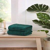 Rapport Home Versailles Jacquard Cotton Face, Hand, Bath Towels & Sheet Set in Green