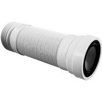 McAlpine Mca Flexible WC Connector 4" - WC-F33R - Essential for Toilets in White
