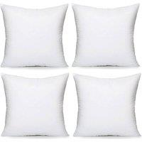 Luxury Living Hollow Fibre Cushion Inserts 45x45cm Set of 4. Plump, Soft & Long-Lasting Cushion Pads. Fit any 45cm covers | Size: 45 cm x 45 cm