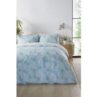 Fusion 'Matteo' Botanical Print Duvet Cover Set in Duck Egg Blue | Size: Double