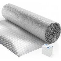 Haltons Reflective Radiator Foil 5m x 60cm, Energy Saving Insulation in Silver | Size: 60 cm