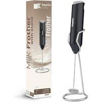 Keplin Milk Frother with Stand - Foam Maker with Stainless Steel Whisk in Black | Size: 1 Pack