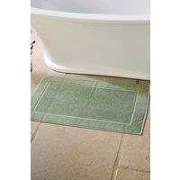 CHRISTY 'Supreme' Luxury 100% Cotton Towelling Bath Mats in Green