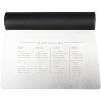 KitchenAid Stainless Steel All-Purpose Dough Cutter & Scraper, Black, Carded in Black