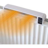 Valiant Radiator Fan, Heat Boosting Portable Rechargeable Fan in White | Size: 415mm