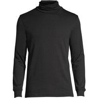 Lands' End Men's Supima Jersey Roll Neck in Black | Size: 2XL
