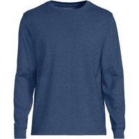 Lands' End Men's Super-T Long Sleeve T-shirt in Navy | Size: 2XL