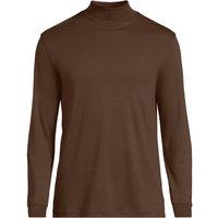 Lands' End Men's Supima Jersey Polo Neck in Dark Brown | Size: 2XL