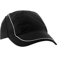 Beechfield Men's Coolmax Flow Mesh Baseball Cap Headwear Pack of 2 in True Black
