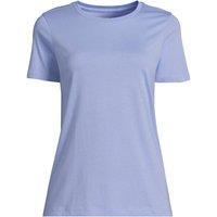 Lands' End Women's Supima Short Sleeve Crew Neck T-shirt in Pale Lilac | Size: 10-12