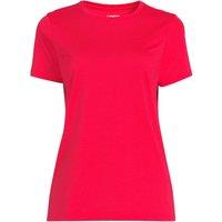 Lands' End Women's Supima Short Sleeve Crew Neck T-shirt in Crimson | Size: 10-12