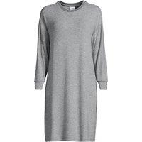 Lands' End Women's Plus Silky Knit Night Dress in Grey | Size: 20-22
