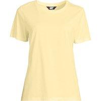 Lands' End Women's Petite Supima Crew Neck T-Shirt in Yellow | Size: 10-12