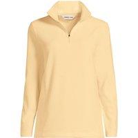 Lands' End Women's Plus Anyweather Quarter Zip Fleece Top in Yellow | Size: 20-22