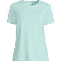 Lands' End Women's Supima Short Sleeve Crew Neck T-shirt in Pale Green | Size: 16-18