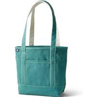 Lands' End Women's Medium Coloured Canvas Open Top Tote Bag in Teal