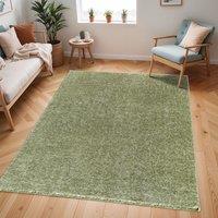 Livabliss Cloudy Shag-Solid Color Soft Plush Pile Living Rug in Green | Size: 140 cm x 200 cm