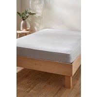 Martex Touch of Linen Fitted Sheet in Pale Blue | Size: Single Fitted