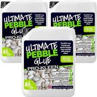 ProKleen Ultimate Pebble Glue 15L (Covers 240 ft2) in White