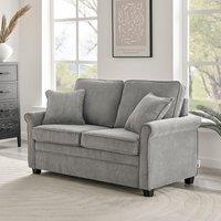 Bravich LTD Ramy Sofa Bed Corduroy 2 Seater Fold Out Mattress in Grey