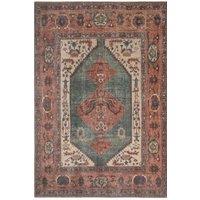 Kukoon Beige Distressed Abstract Rugs Non Slip & Washable in Fawn | Size: 200 cm x 290 cm
