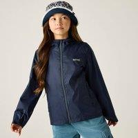 Regatta Lever Hooded Waterproof Jacket in Mid Navy | Size: 15-16 Years