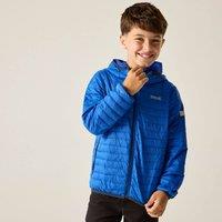 Regatta Junior Hooded Hillpack Quilted Jacket in Bright Blue | Size: 15-16 Years