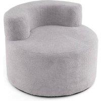 Costway Bean Bag Chair Floor Single Sofa Chair Round Boneless Reading Couch in Grey