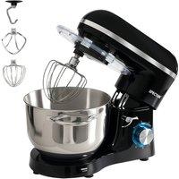 Spector Electric Stand Mixer 6.2L Stainless Steel Mixing Bowl 1400W 6 Speeds in Black