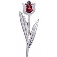 Ojewellery Women's Garnet Tulip Brooch in Red