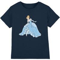 Disney Cinderella Sparkling Princess kids t-shirt in Navy | Size: 7-8 Years