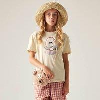 Dare 2b Trailblazer III Short Sleeved Graphic T-Shirt in Natural White | Size: 11-12 Years