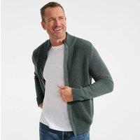 Lands' End Men's Drifter Cardigan in Dark Green | Size: Large