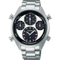 Seiko Men's SFJ001P1 Prospex Speedtimer 42mm Quartz Watch in Silver