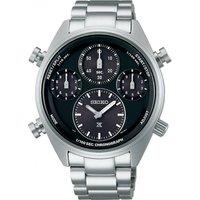 Seiko Men's SFJ003P1 Prospex Speedtimer 42mm Quartz Watch in Silver